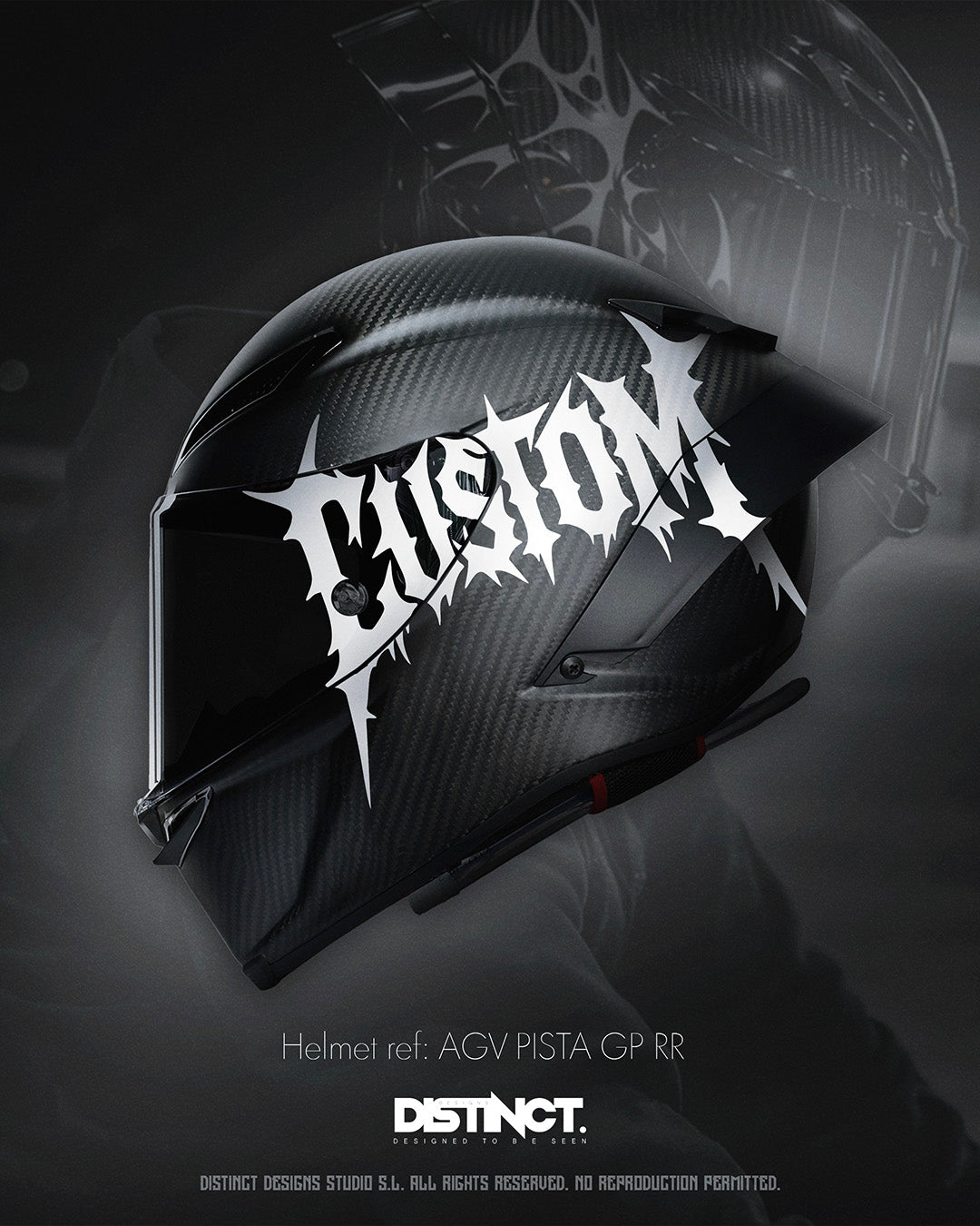 Custom Death-Goth Text Decal – Blackletter Metal Style