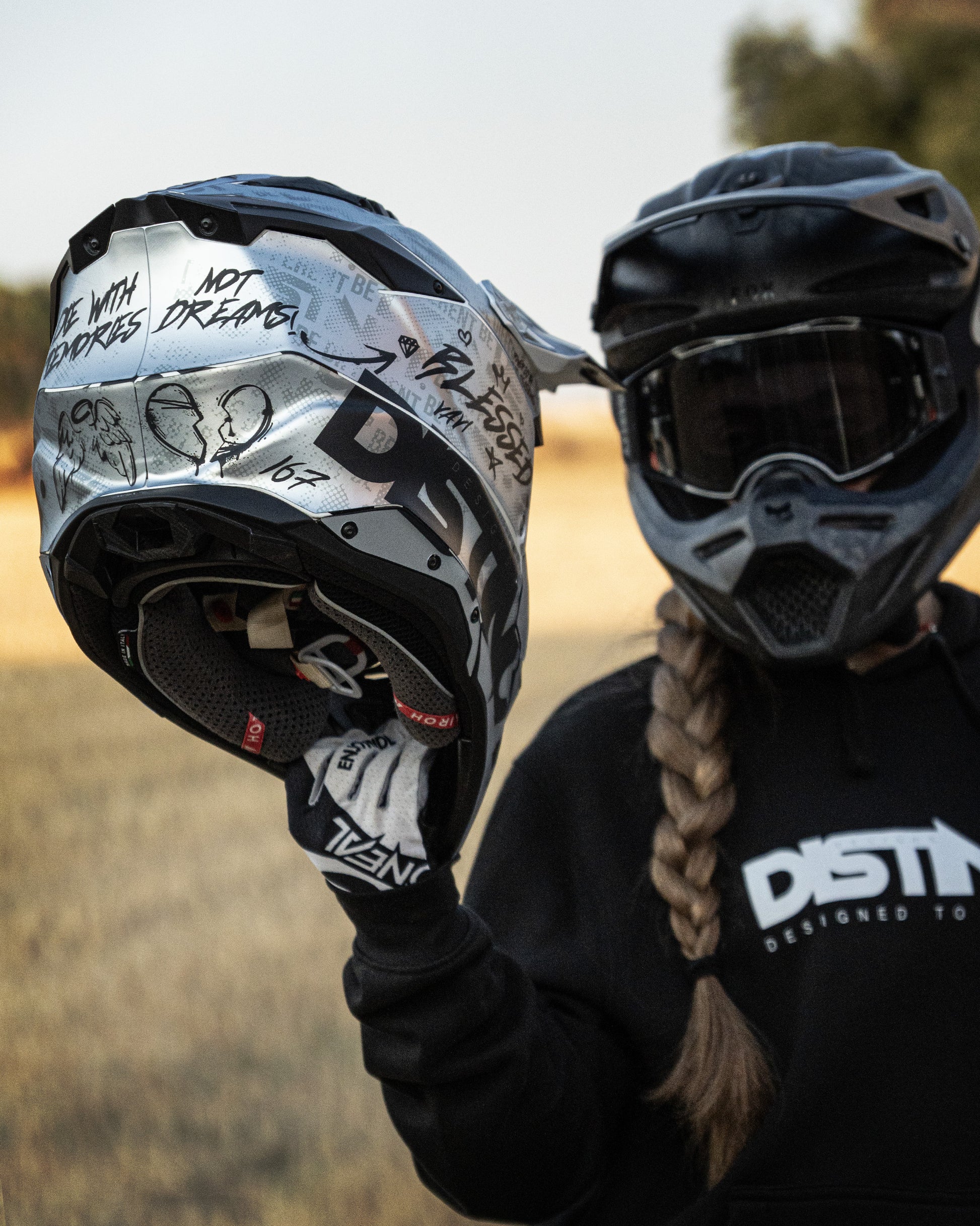 Full custom helmet graphic kit