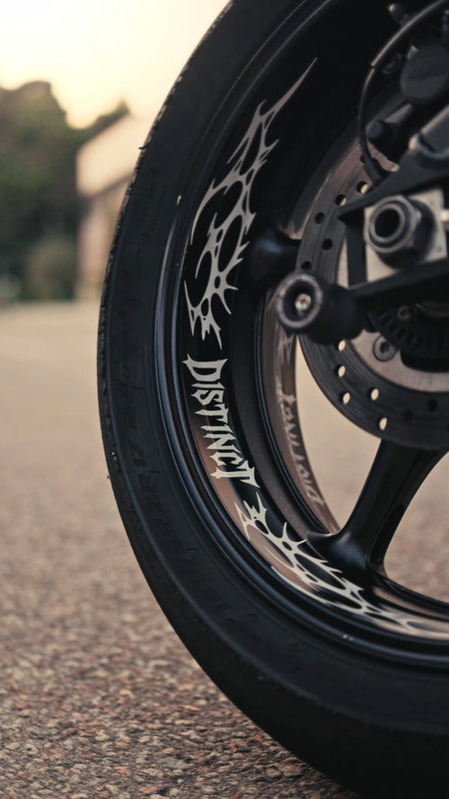 ALMA - Neo Tribal Motorcycle Rims Decal Kit (Front + Back)