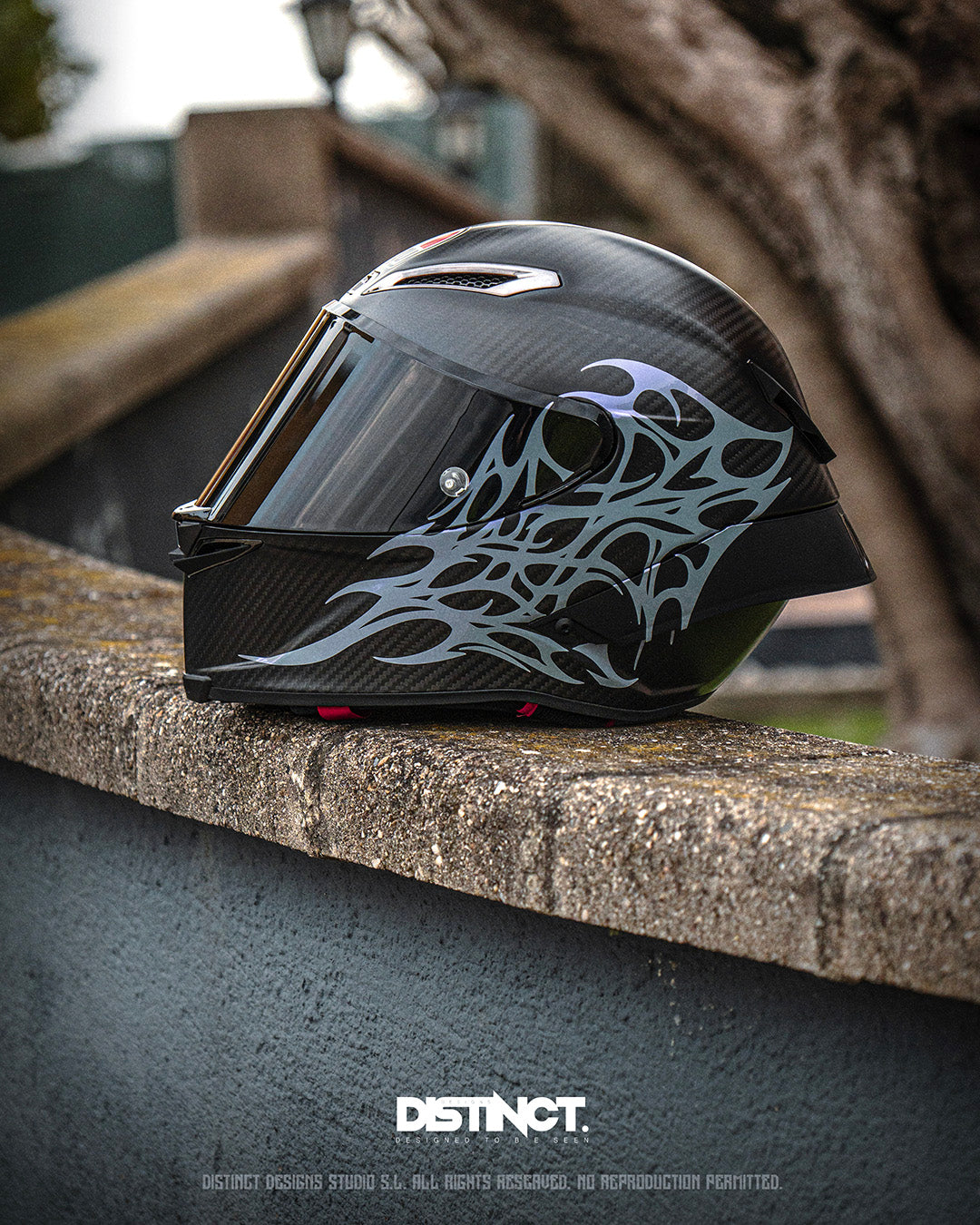 Neo Tribal Helmet Decal Kit – STINGRAY (Large + Mini + Stickers)