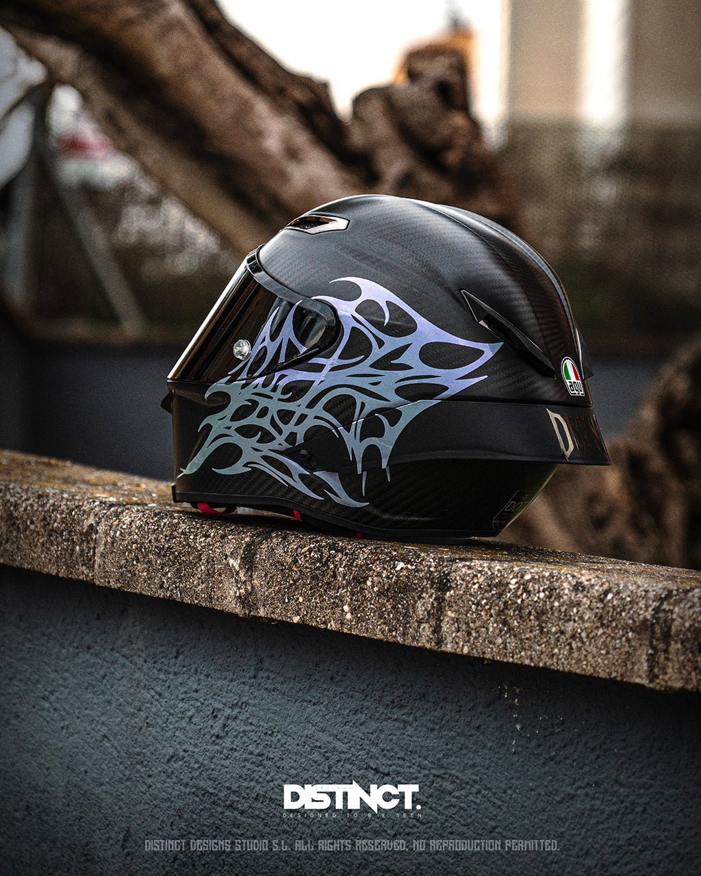 Neo Tribal Helmet Decal Kit – STINGRAY (Large + Mini + Stickers)