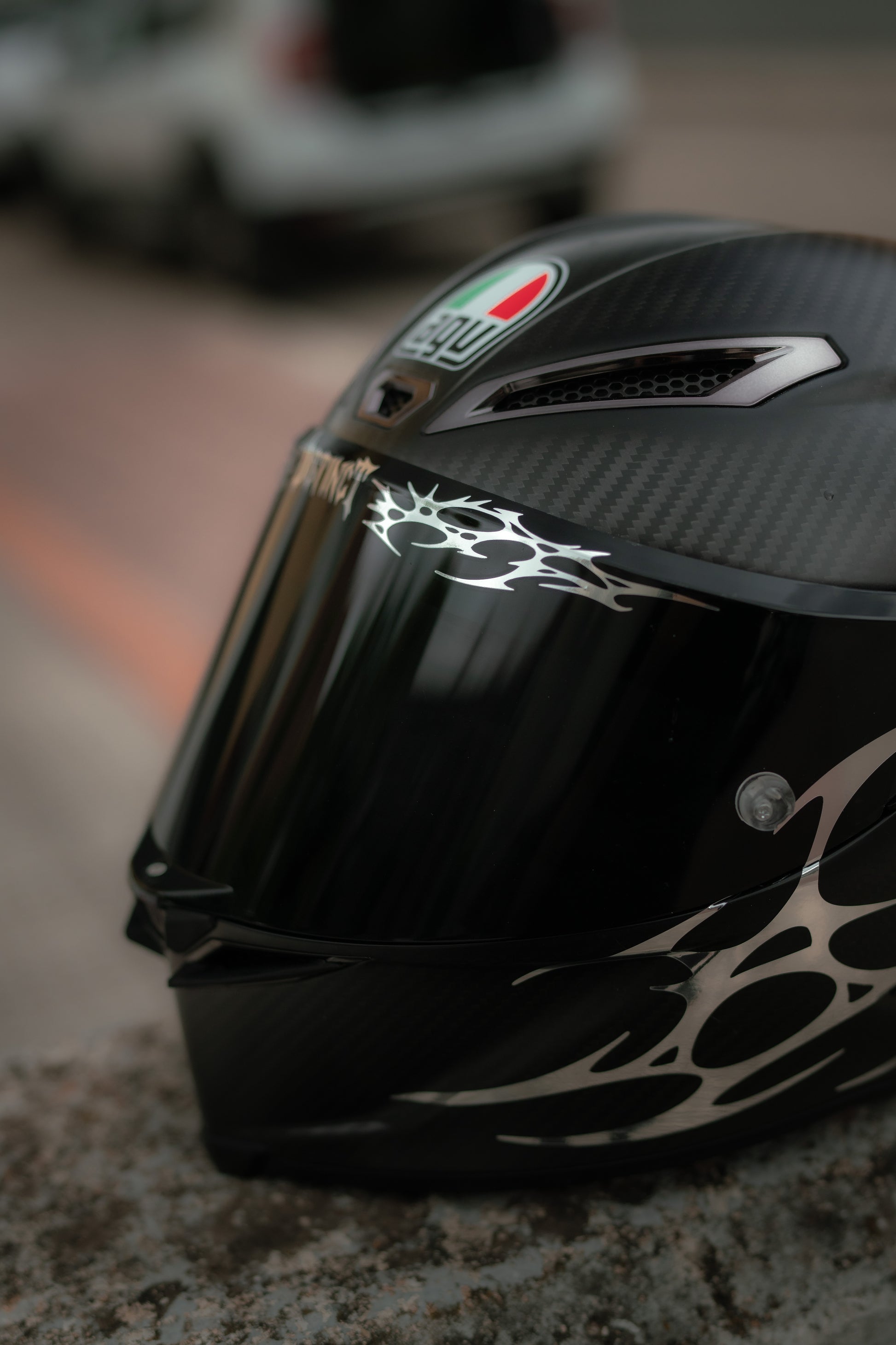ECLIPSE - Neo Tribal Helmet Decal Kit Dark Luxury Design