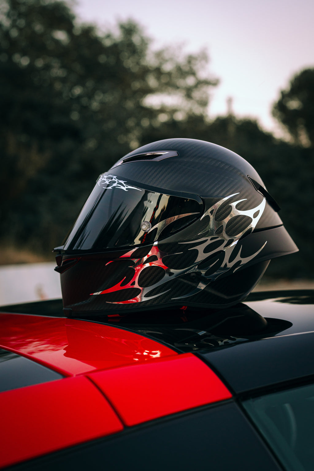 ECLIPSE - Neo Tribal Helmet Decal Kit Dark Luxury Design