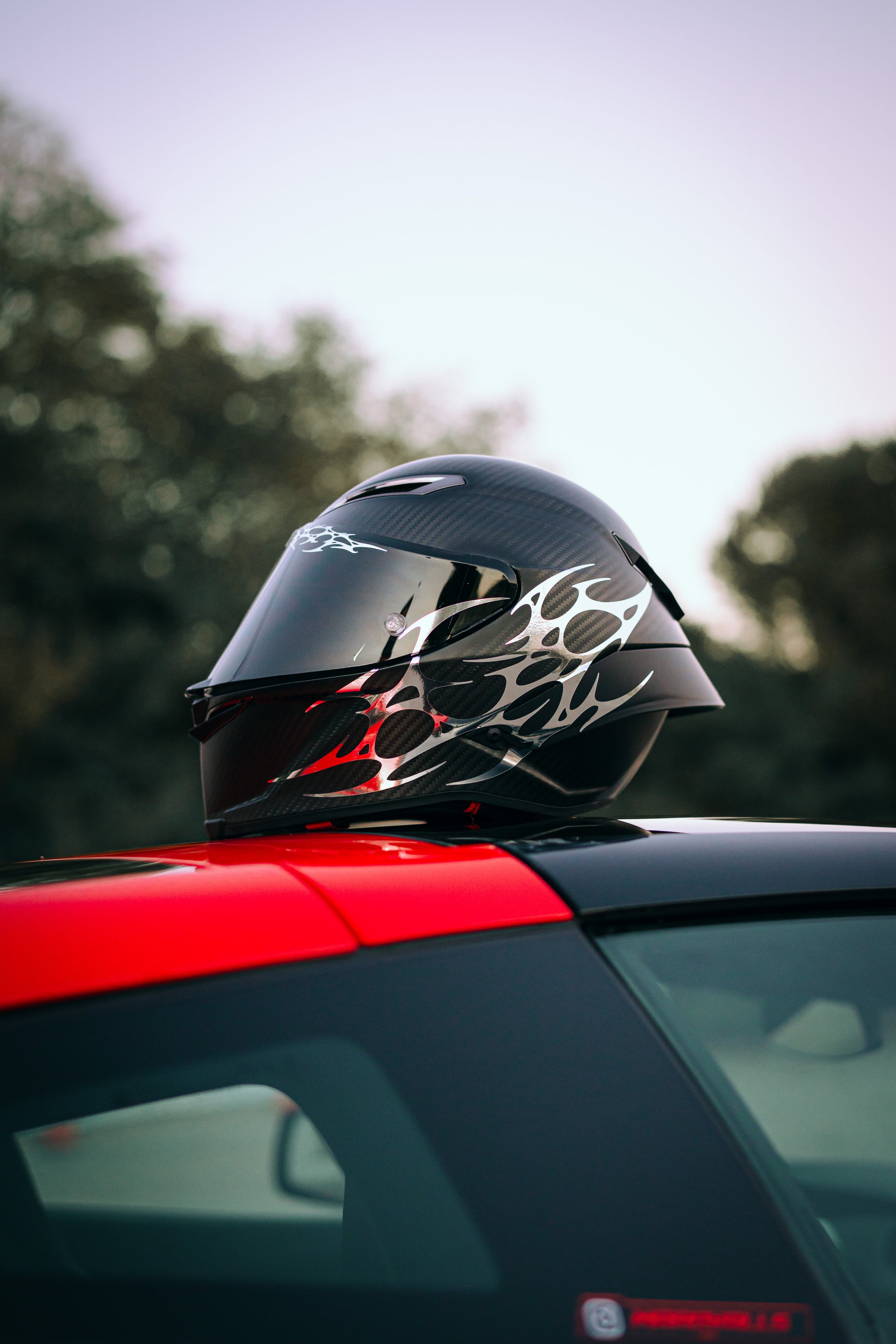ECLIPSE - Neo Tribal Helmet Decal Kit Dark Luxury Design