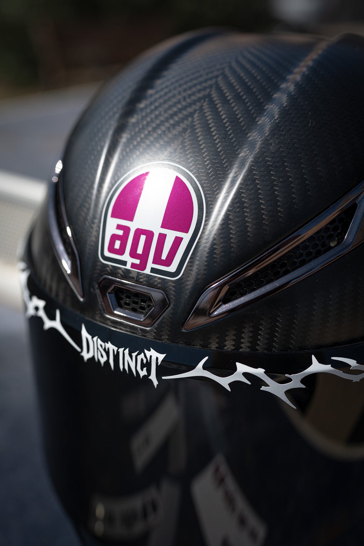 AGV Logo Cover Kit – Italian Flag & Lettering Decals | Large + Small