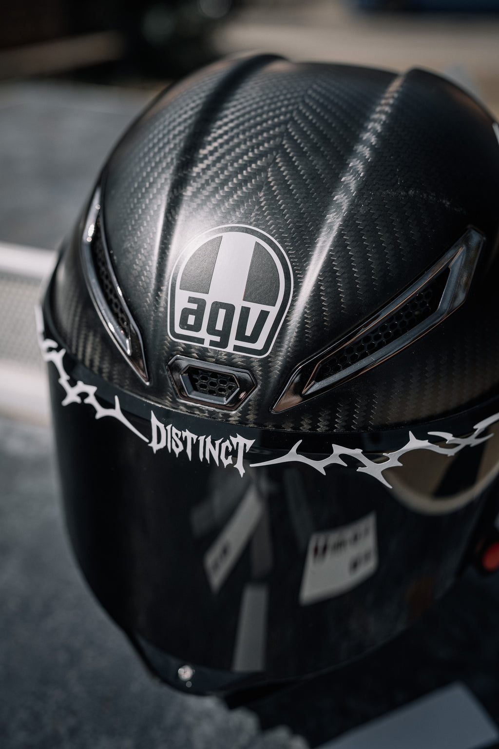 AGV Logo Cover Kit – Italian Flag & Lettering Decals | Large + Small