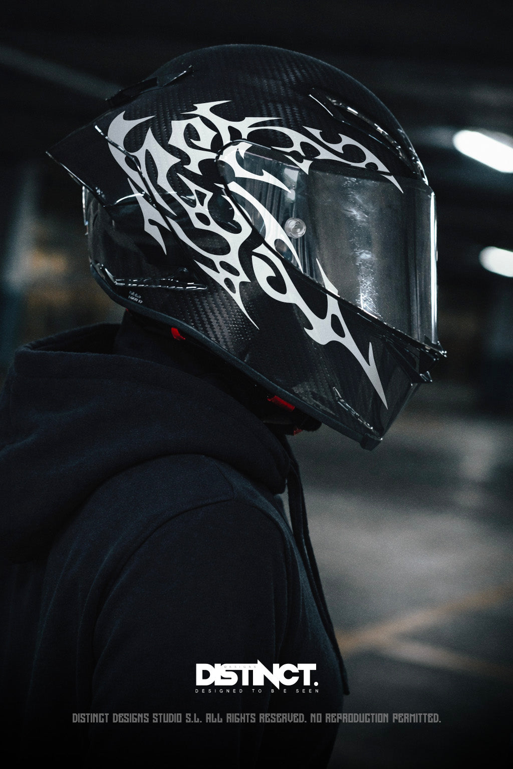 HUNTER - Neo Tribal Helmet Decal Kit (Large + Mini + Stickers)