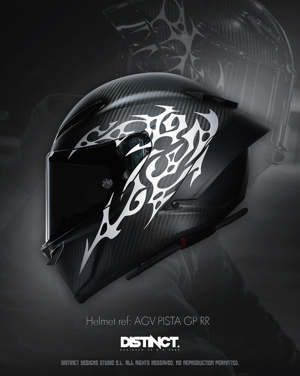 HUNTER - Neo Tribal Helmet Decal Kit (Large + Mini + Stickers)