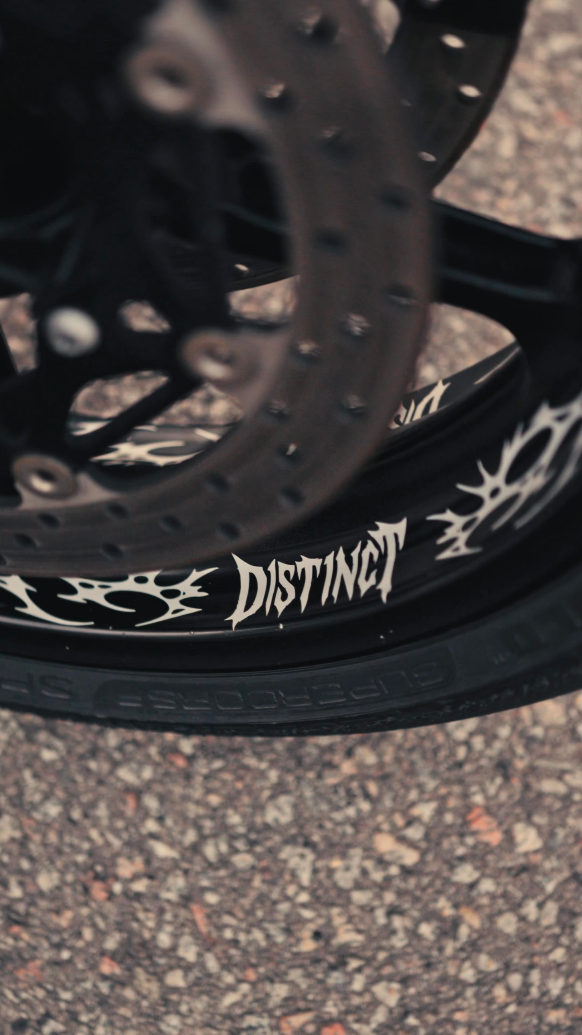 ALMA - Neo Tribal Motorcycle Rims Decal Kit (Front + Back)