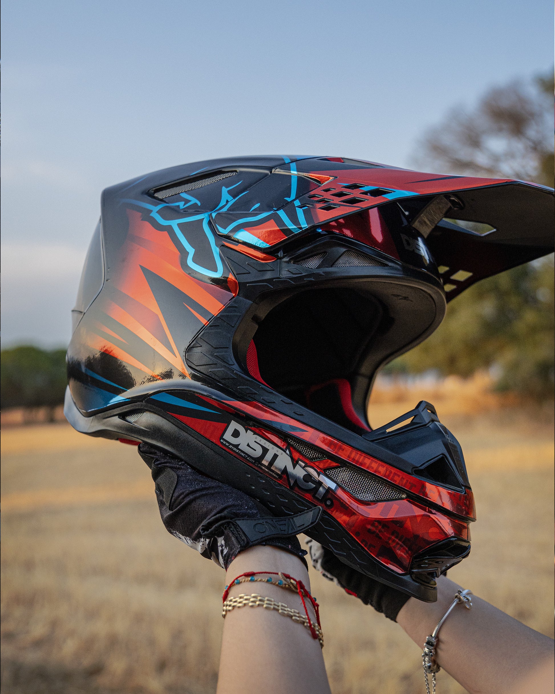 Full custom helmet graphic kit