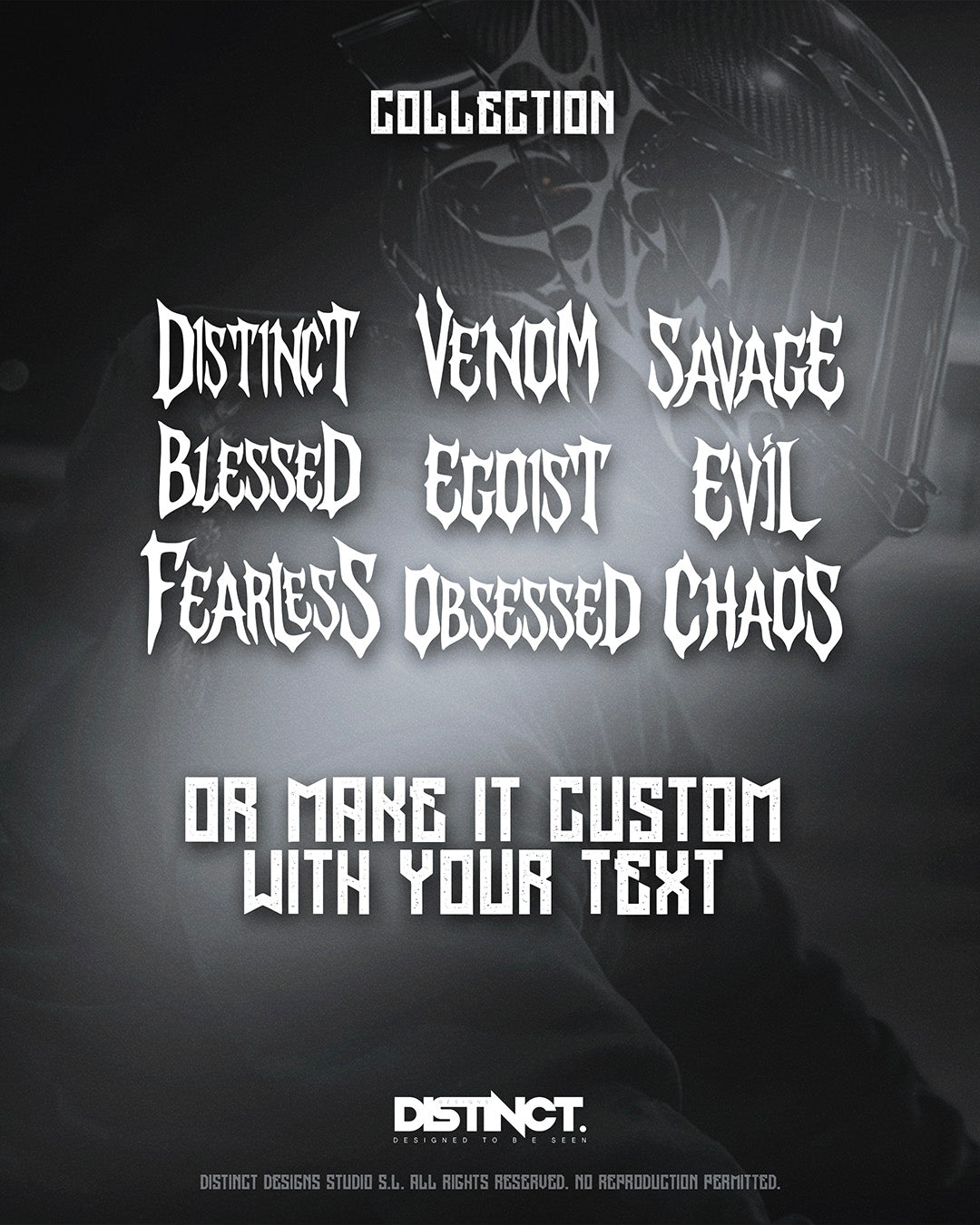 Universal Motorcycle Helmet Vinyl Letters White – OBSESSED