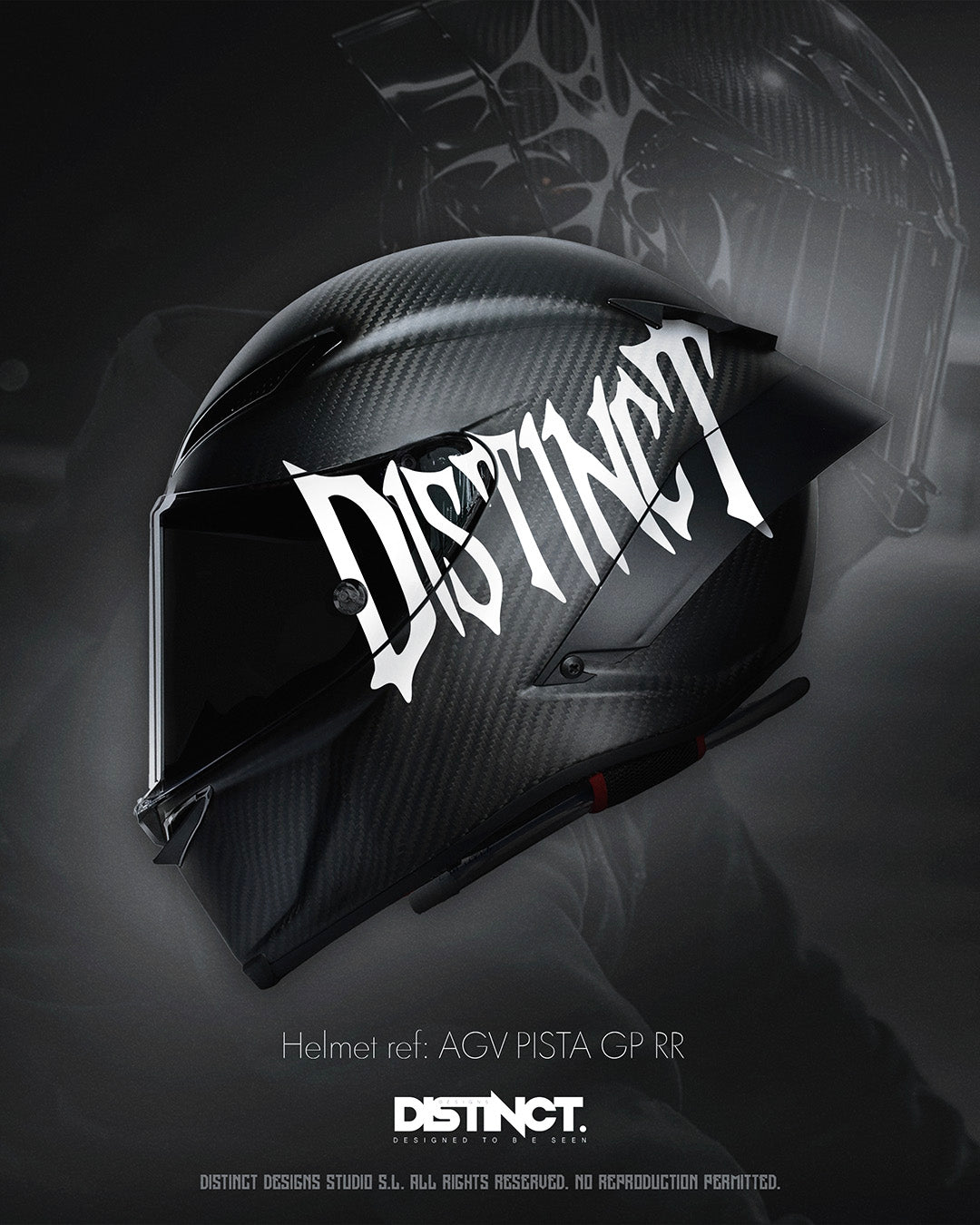 Universal Motorcycle Helmet Vinyl Letters White – DISTINCT