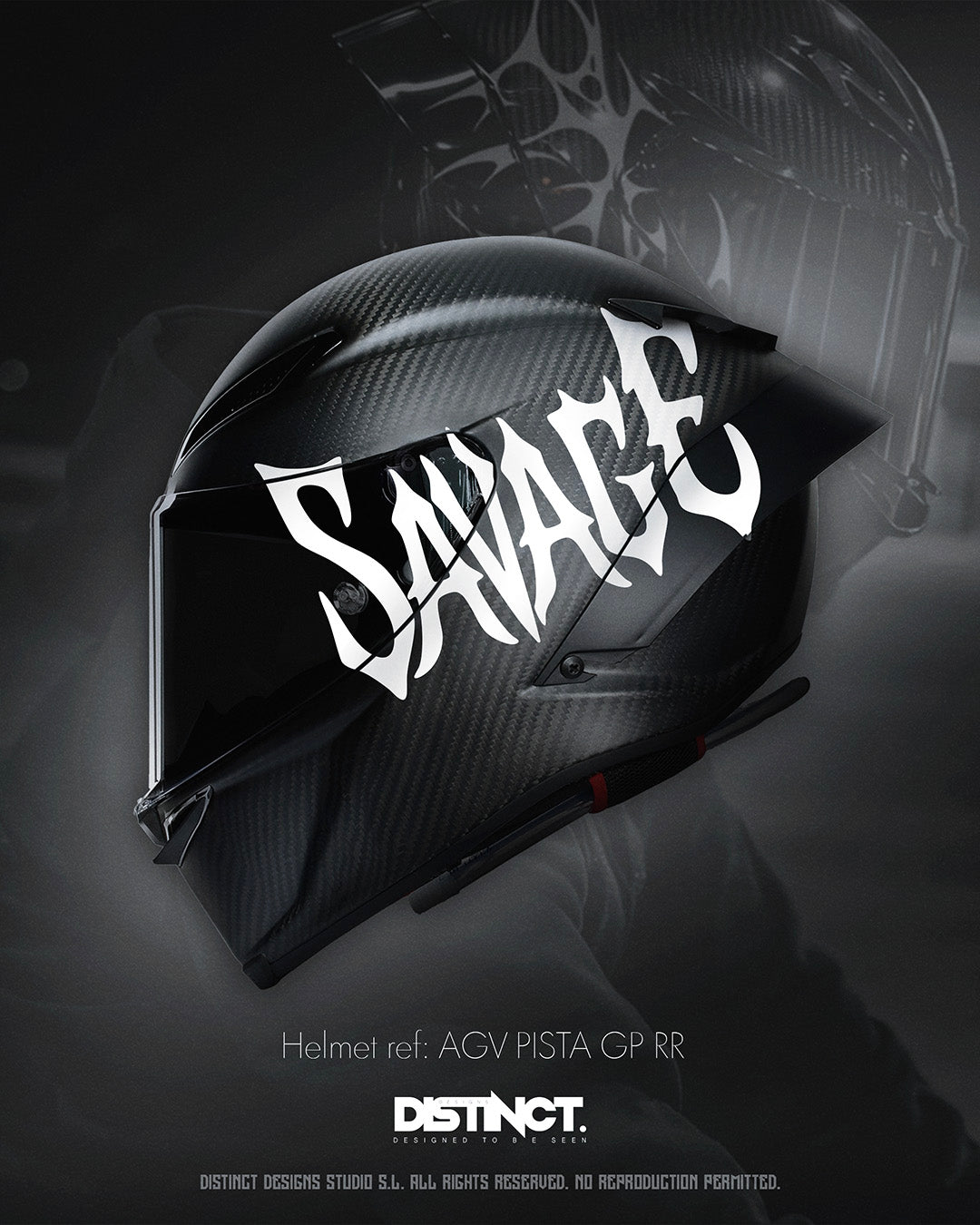 Universal Motorcycle Helmet Vinyl Letters White – SAVAGE