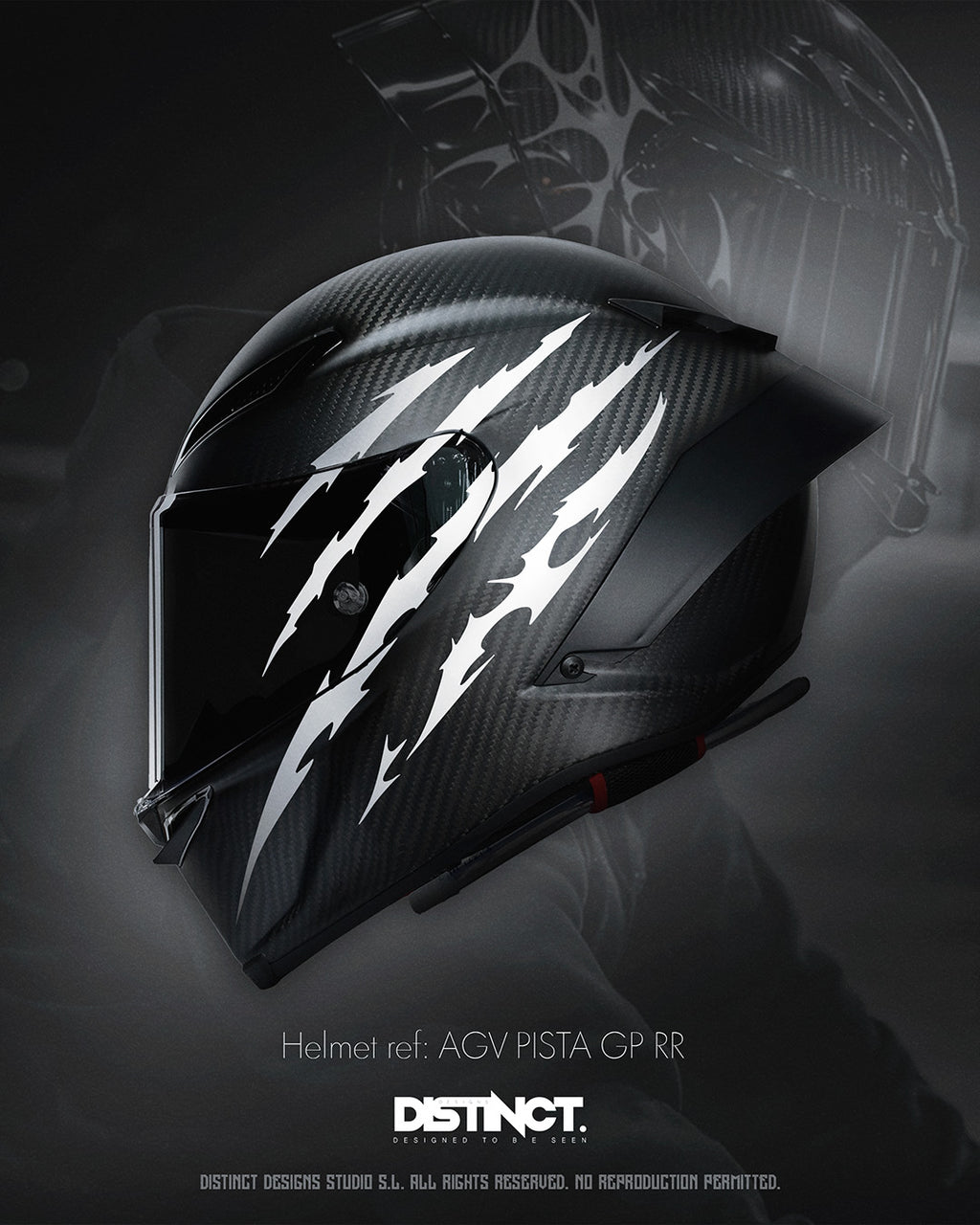 Claws Helmet Decal Kit – PREDATOR (Large + Mini + Stickers)
