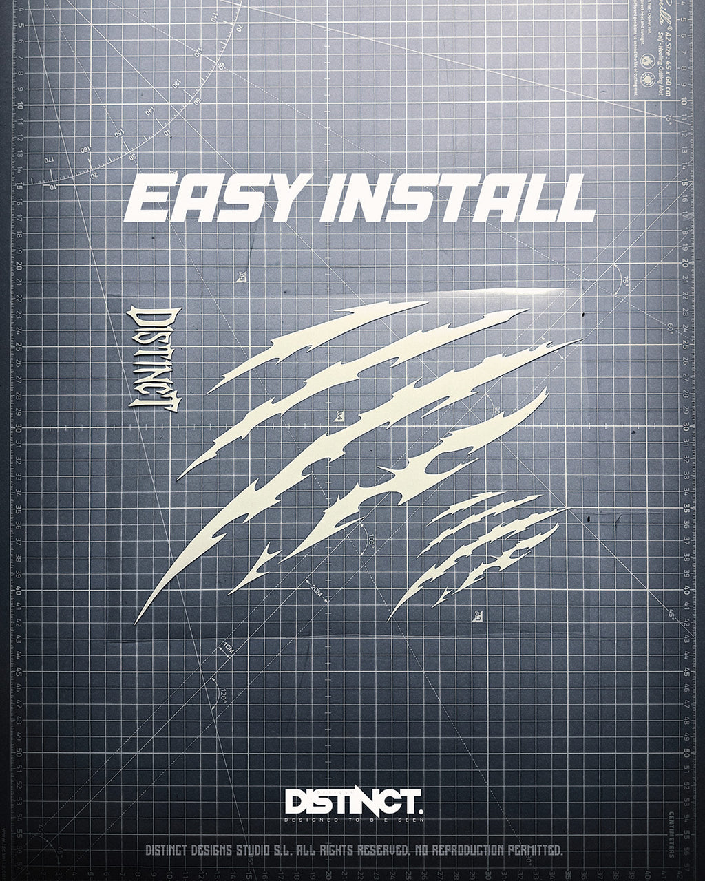 Claws Helmet Decal Kit – PREDATOR (Large + Mini + Stickers)