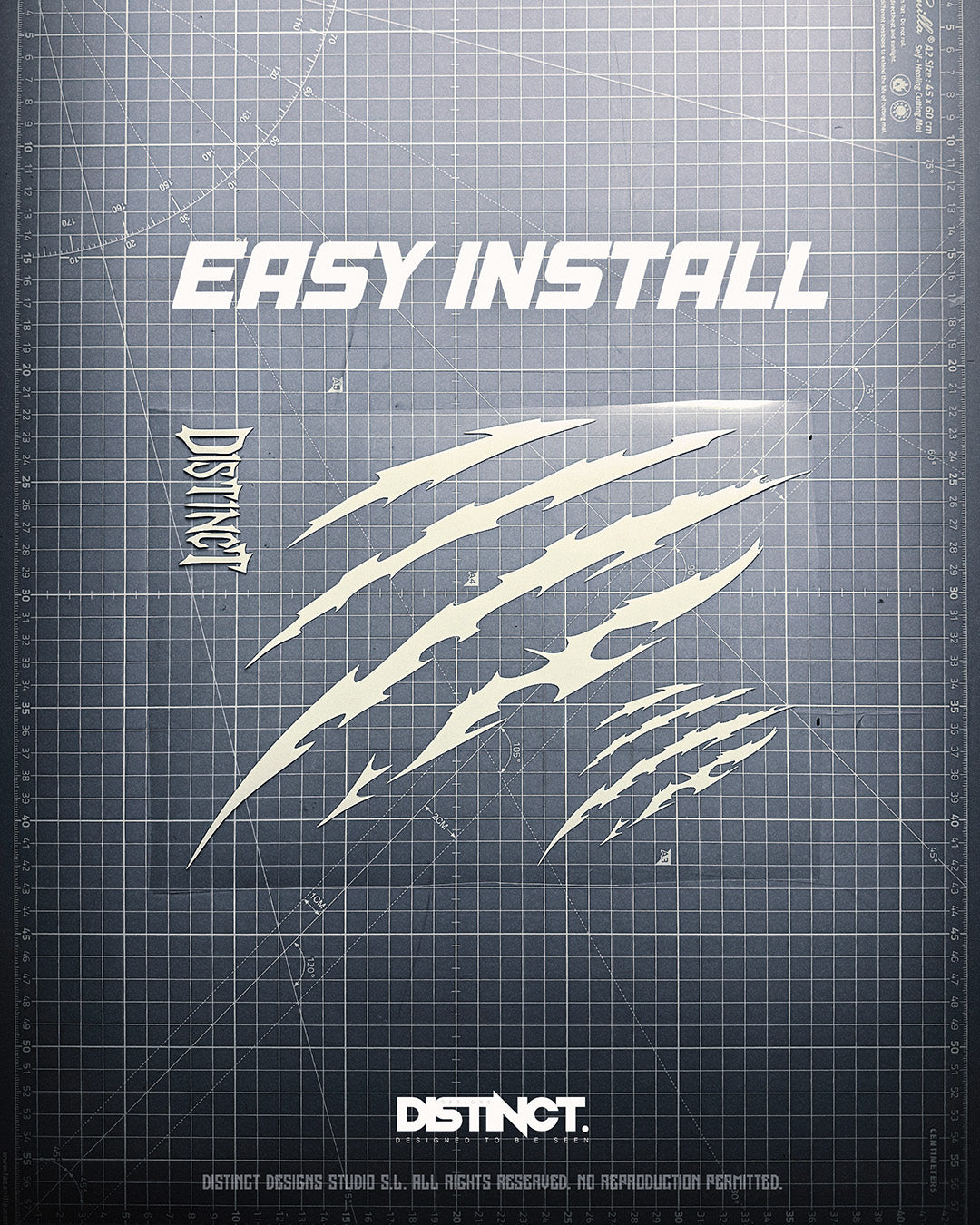 Claws Helmet Decal Kit – PREDATOR (Large + Mini + Stickers)