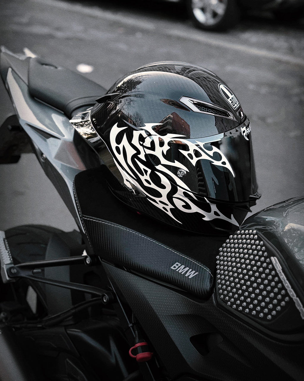 HUNTER - Neo Tribal Helmet Decal Kit (Large + Mini + Stickers)