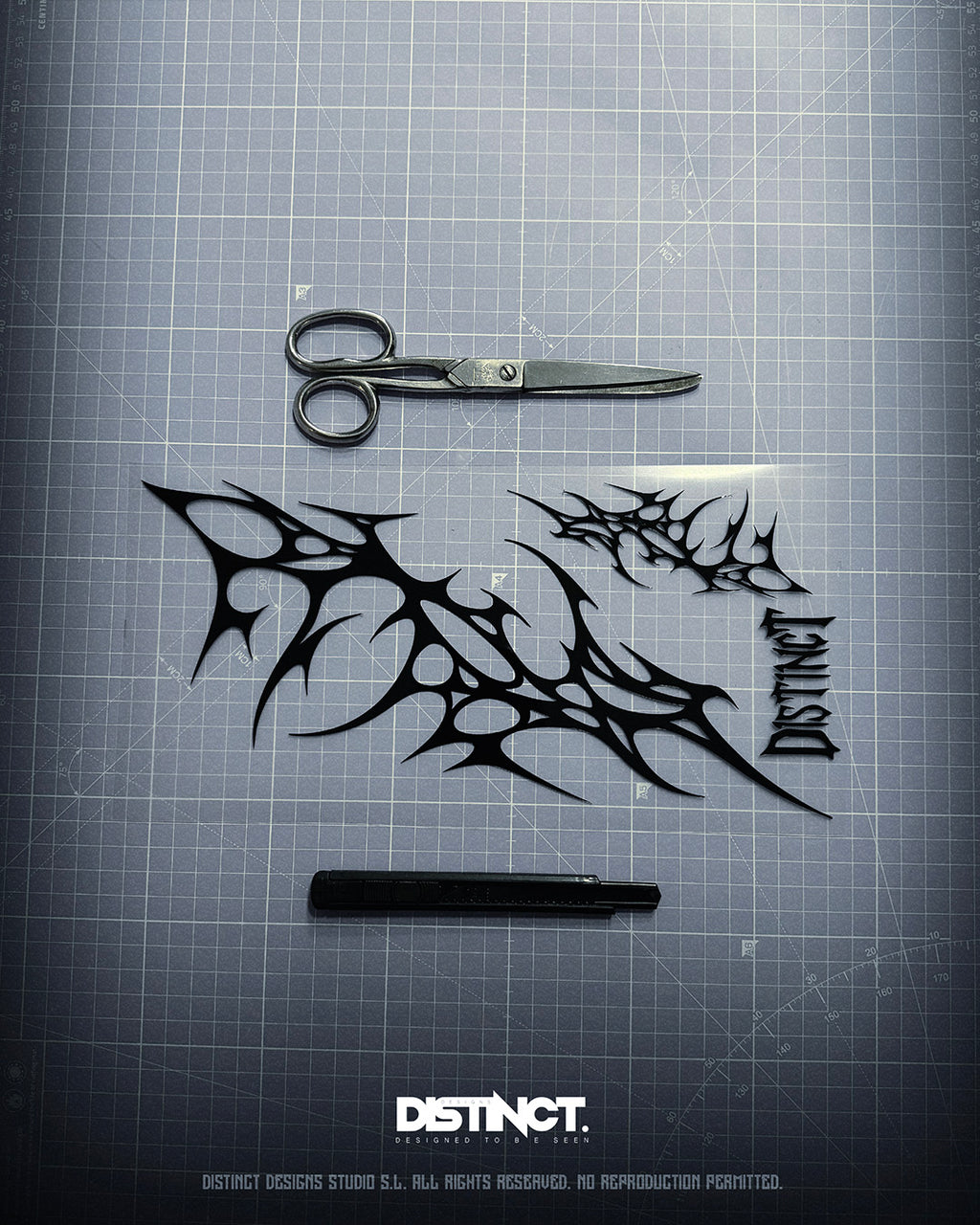 Neo Tribal Helmet Decal Kit – ALPHA (Large + Mini + Stickers)