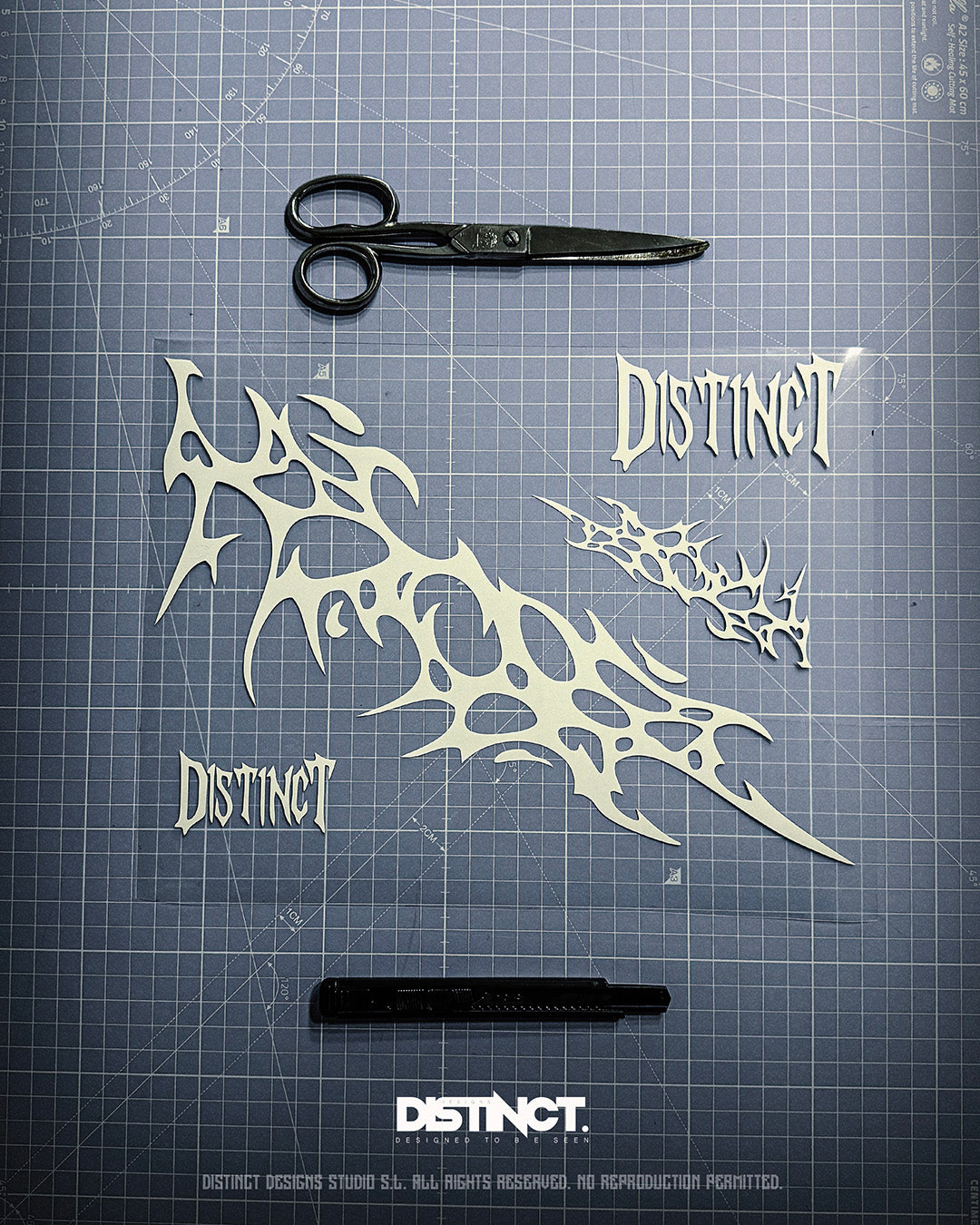 Neo Tribal Helmet Decal Kit – SHARD (Large + Mini + Stickers)