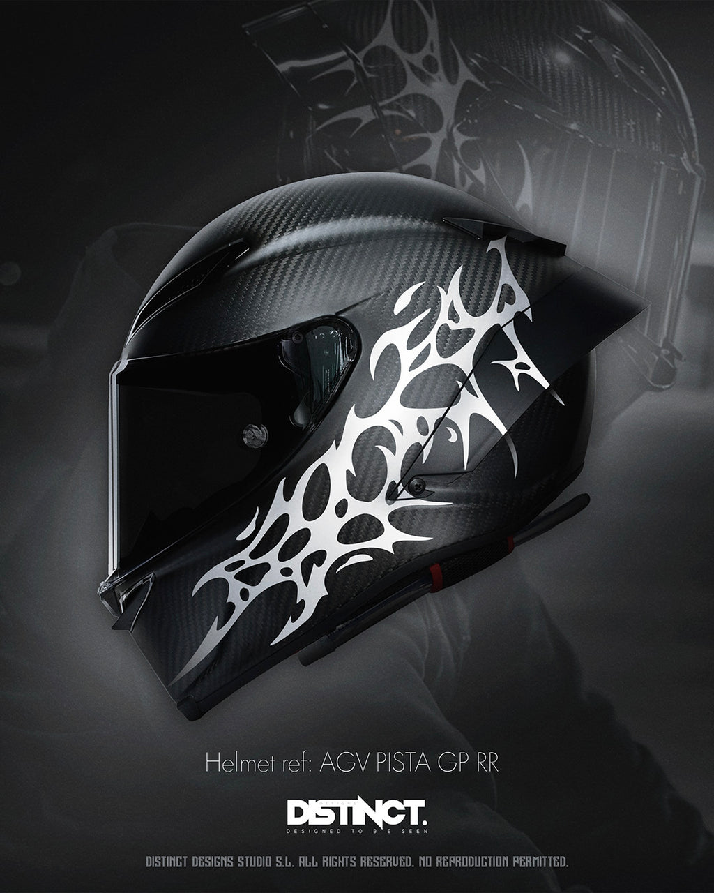 Neo Tribal Helmet Decal Kit – SHARD (Large + Mini + Stickers)