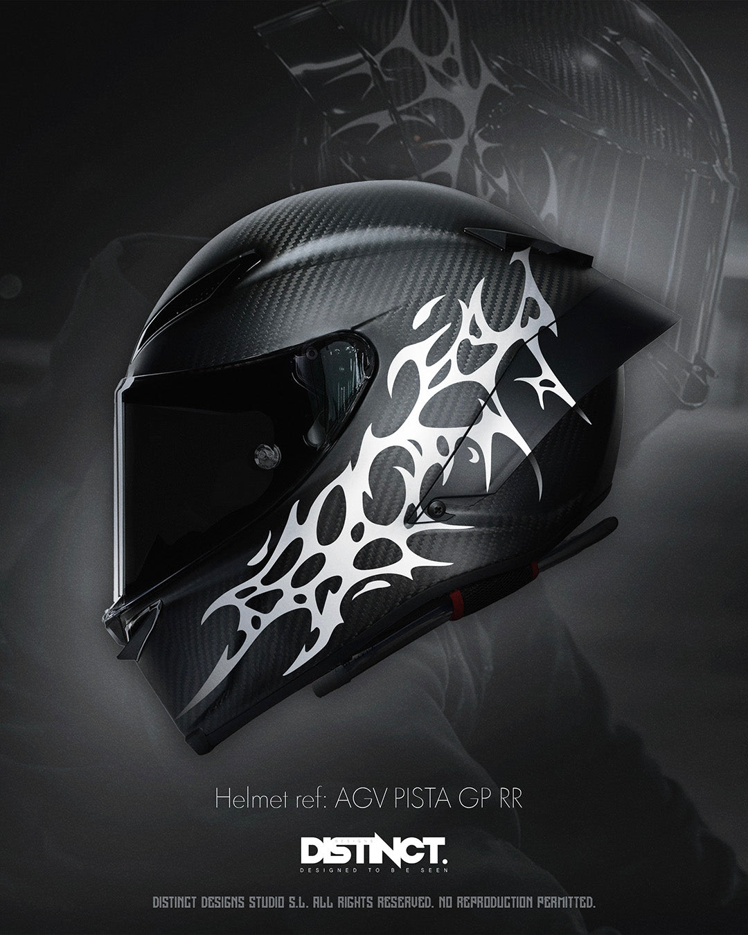 Neo Tribal Helmet Decal Kit – SHARD (Large + Mini + Stickers)