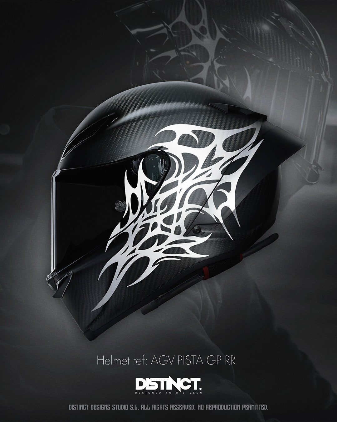 Neo Tribal Helmet Decal Kit – STINGRAY (Large + Mini + Stickers)