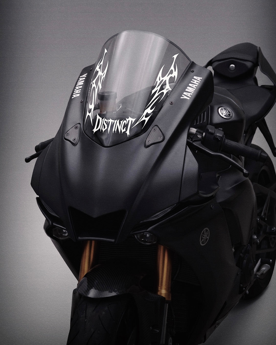 Neo Tribal Motorcycle Windshield Decal Kit SLASH (Front + Back)