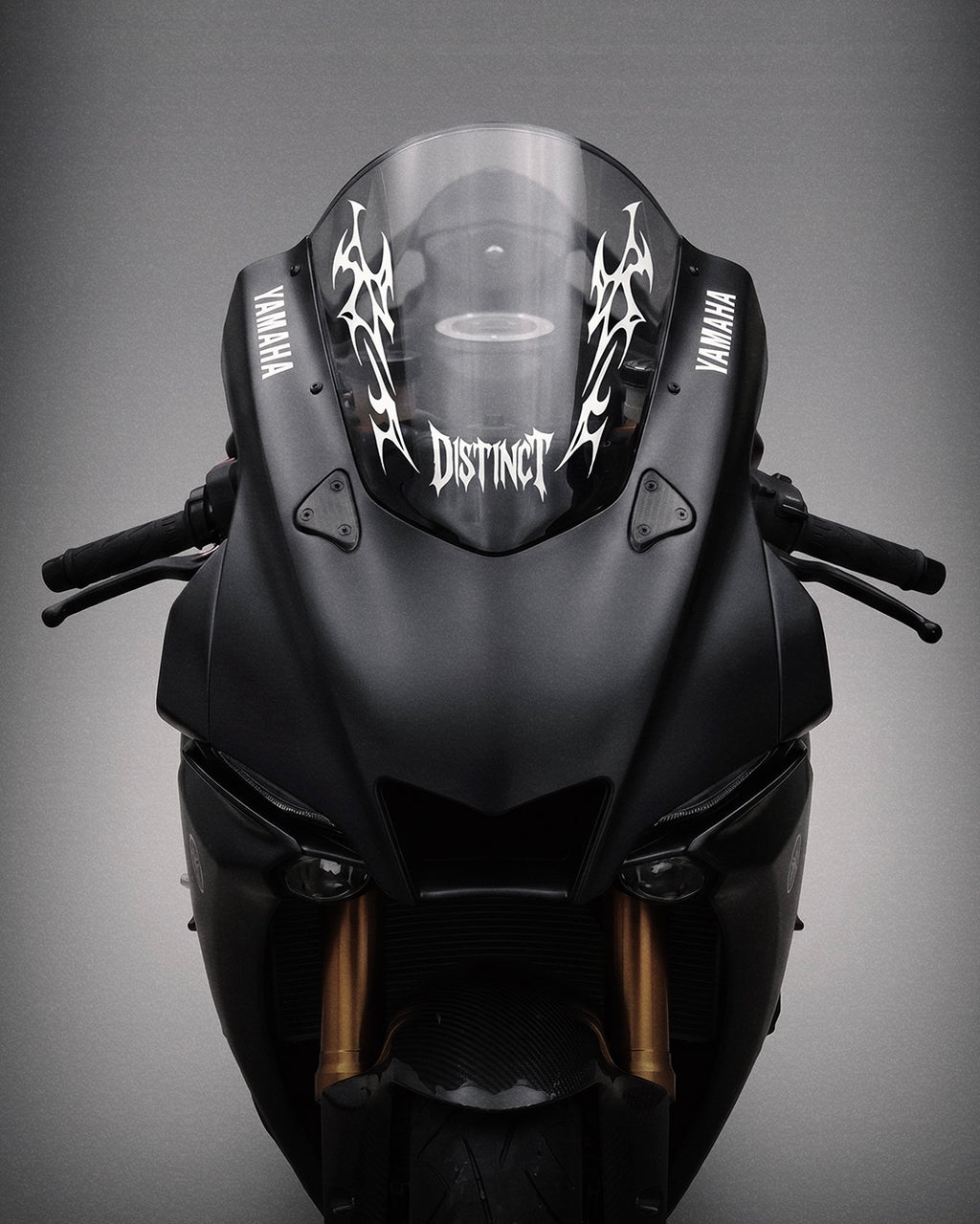 Neo Tribal Motorcycle Windshield Decal Kit SLASH (Front + Back)