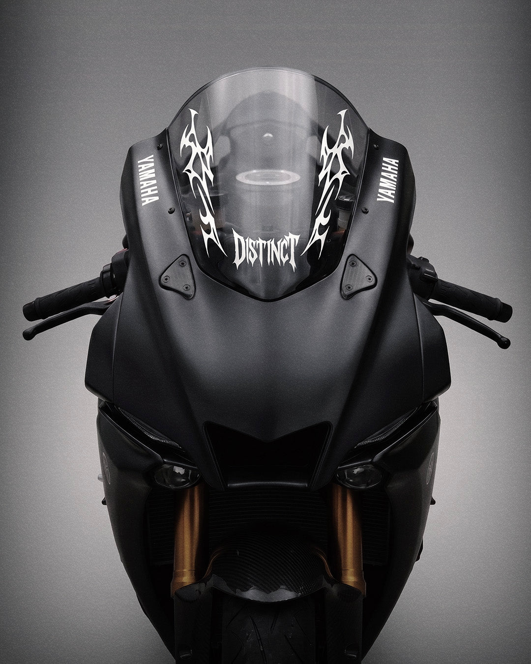 Neo Tribal Motorcycle Windshield Decal Kit SLASH (Front + Back)