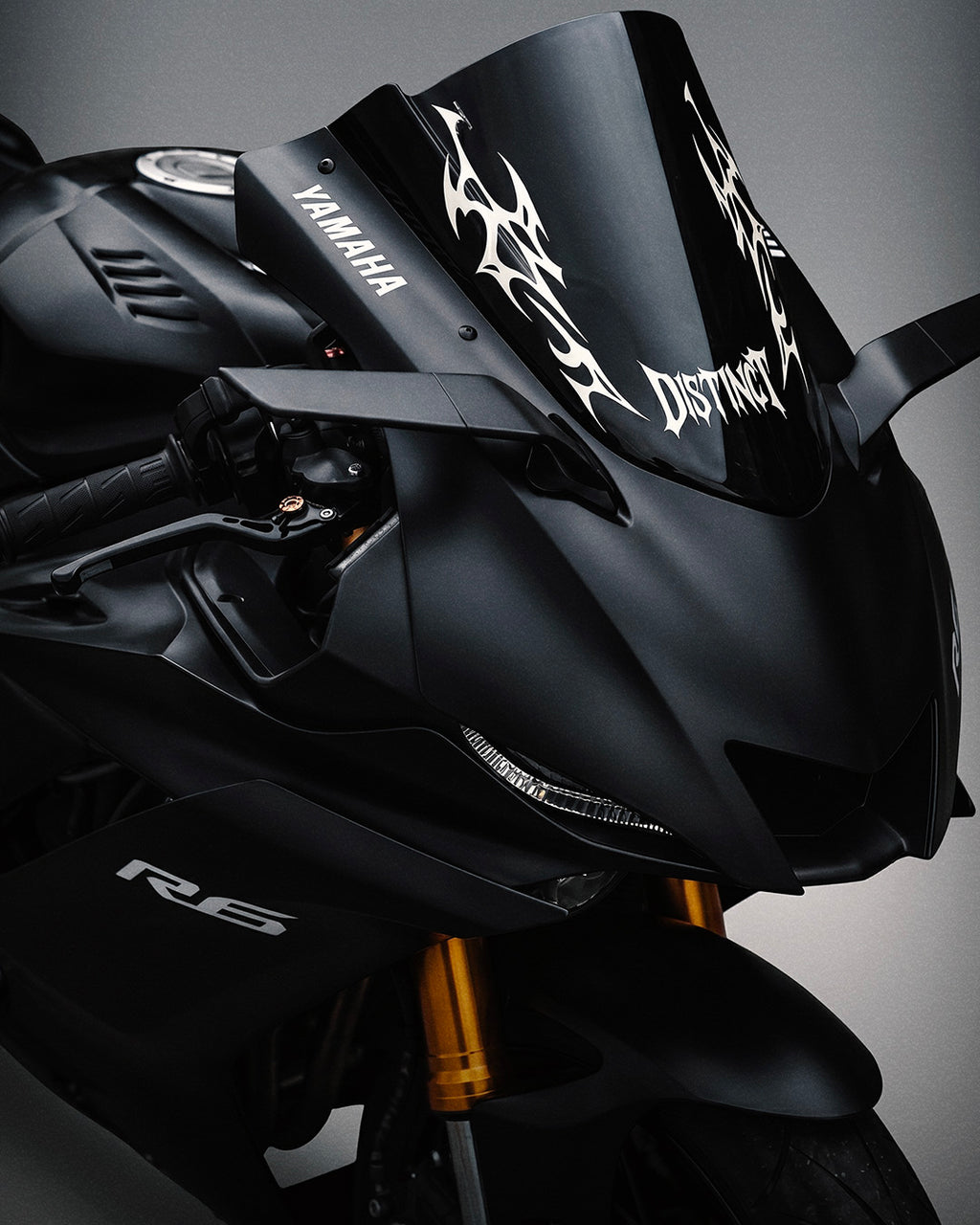 Neo Tribal Motorcycle Windshield Decal Kit SLASH (Front + Back)