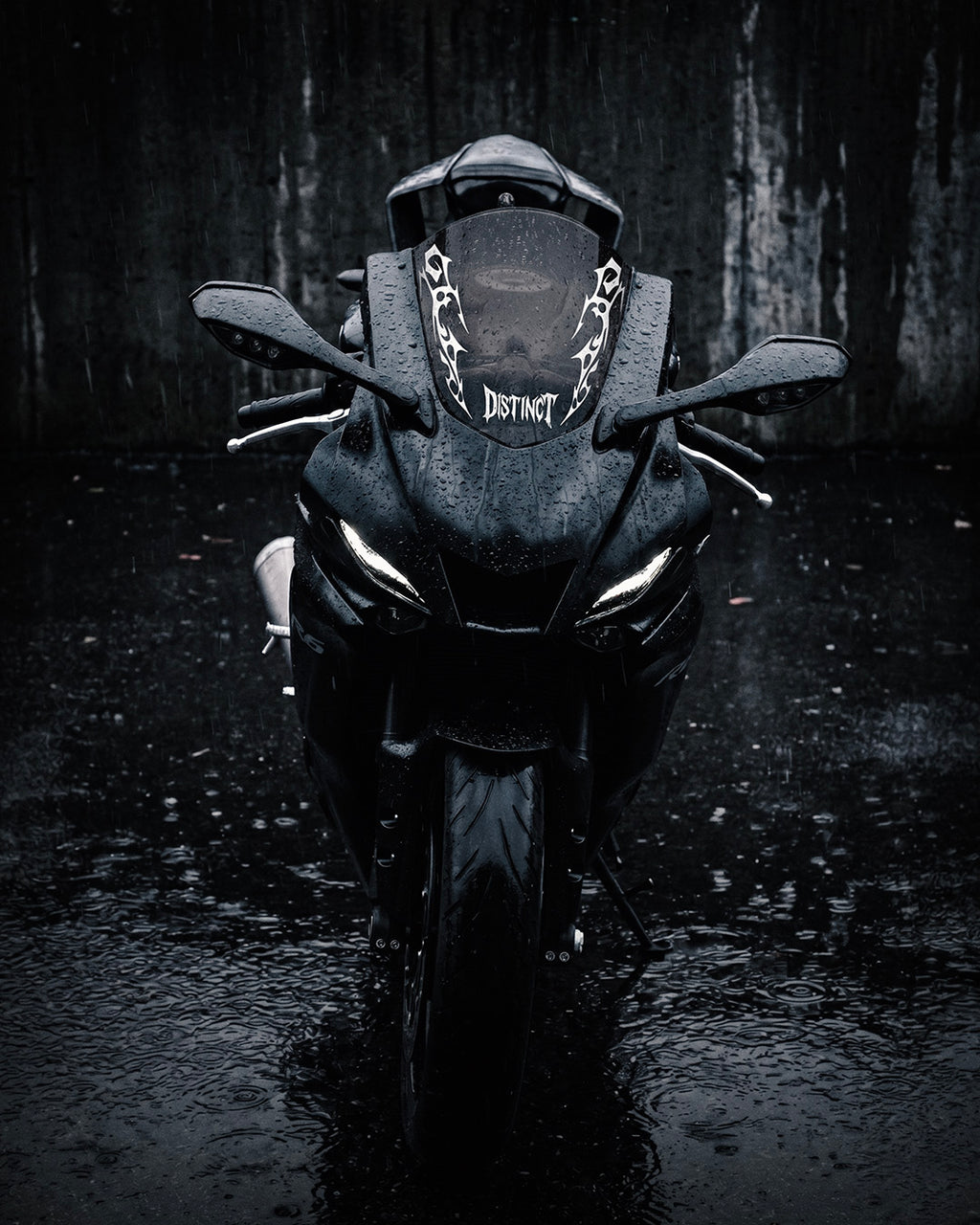 Neo Tribal Motorcycle Windshield Decal Kit GLADI (Front + Back)