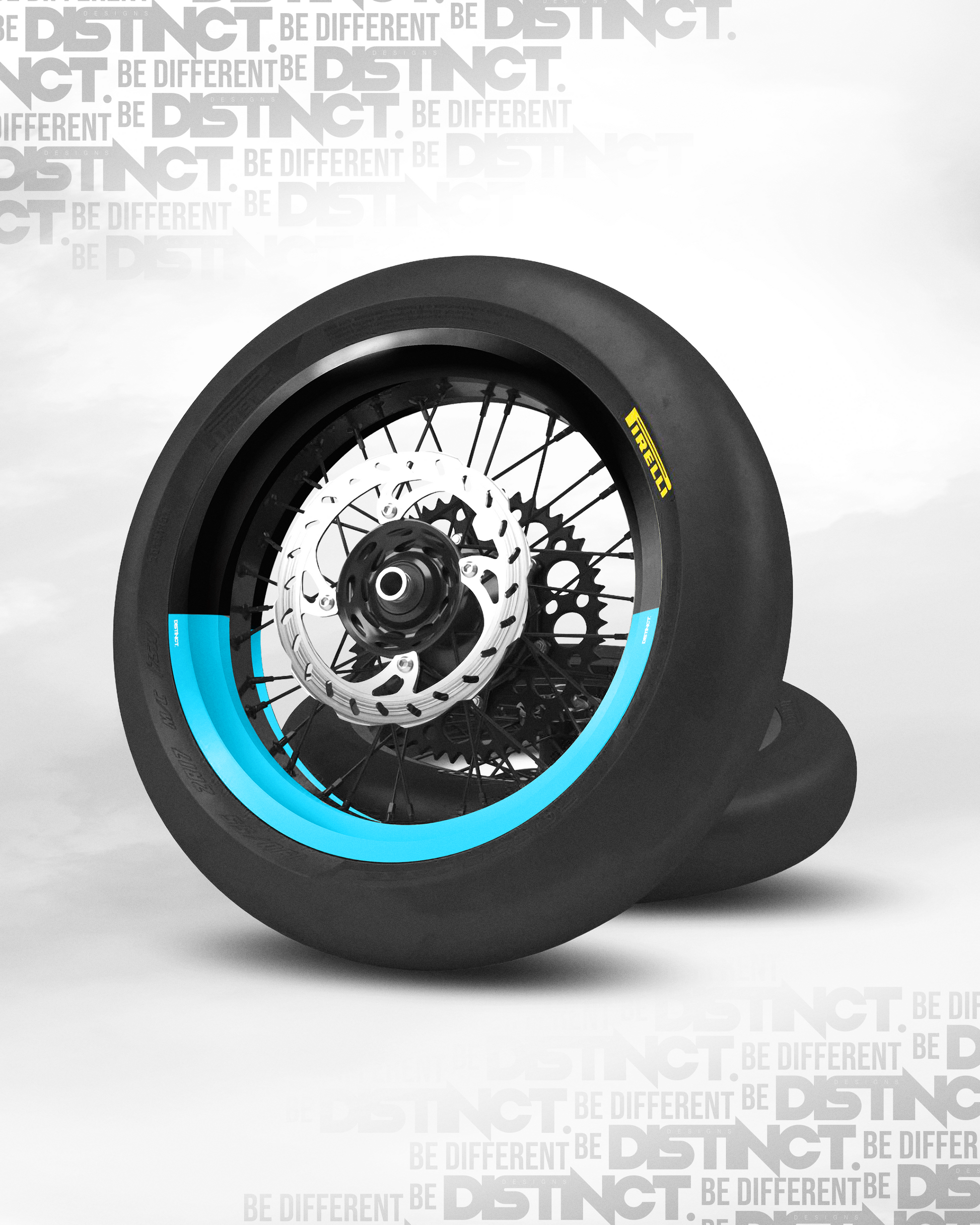 50/50 Wheel Vinyl Turquoise