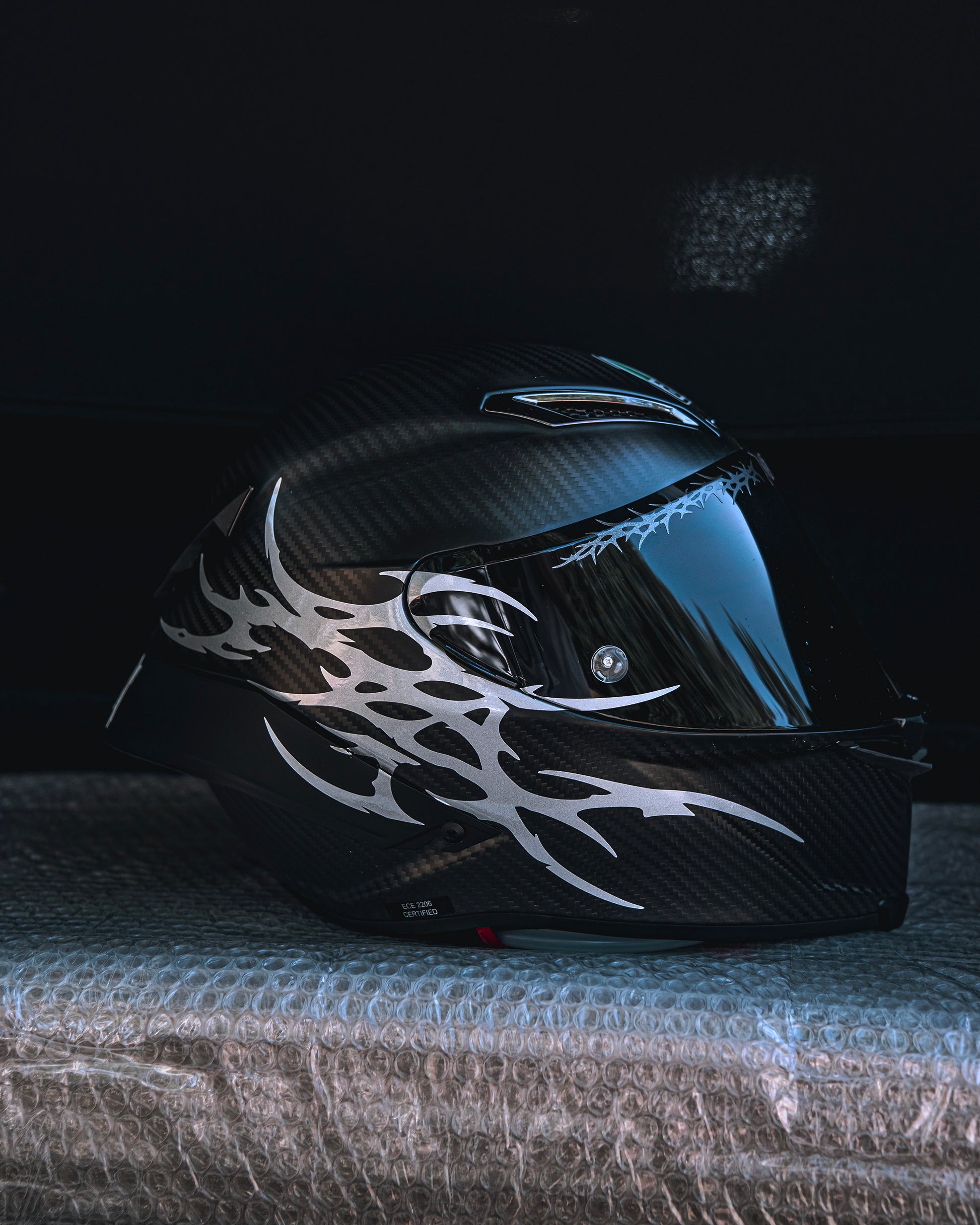 VANTA - Neo Tribal Helmet Decal Kit Dark Luxury Design