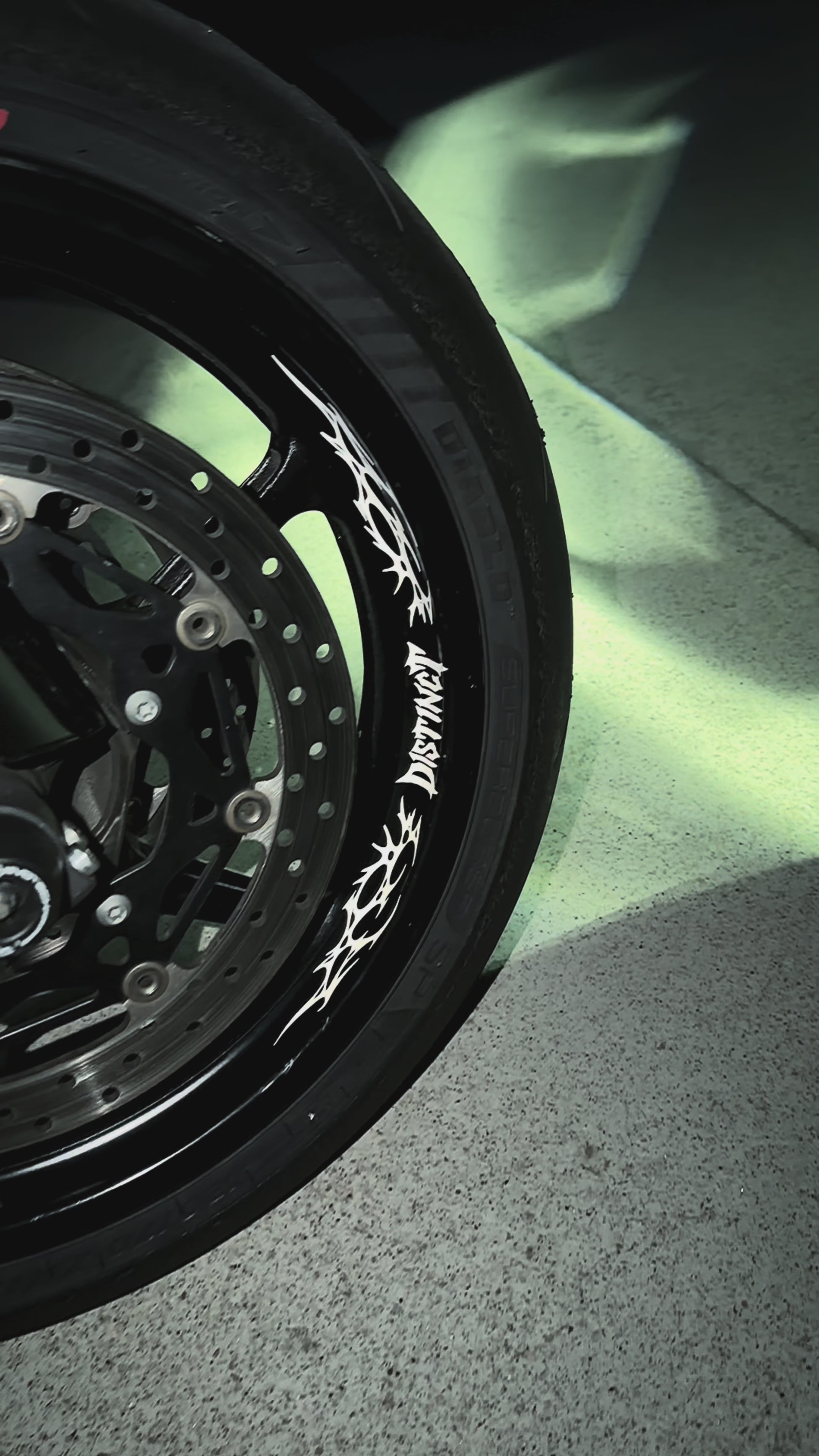 ALMA - Neo Tribal Motorcycle Rims Decal Kit (Front + Back)