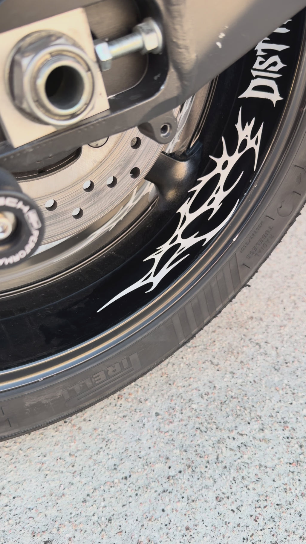 ALMA - Neo Tribal Motorcycle Rims Decal Kit (Front + Back)